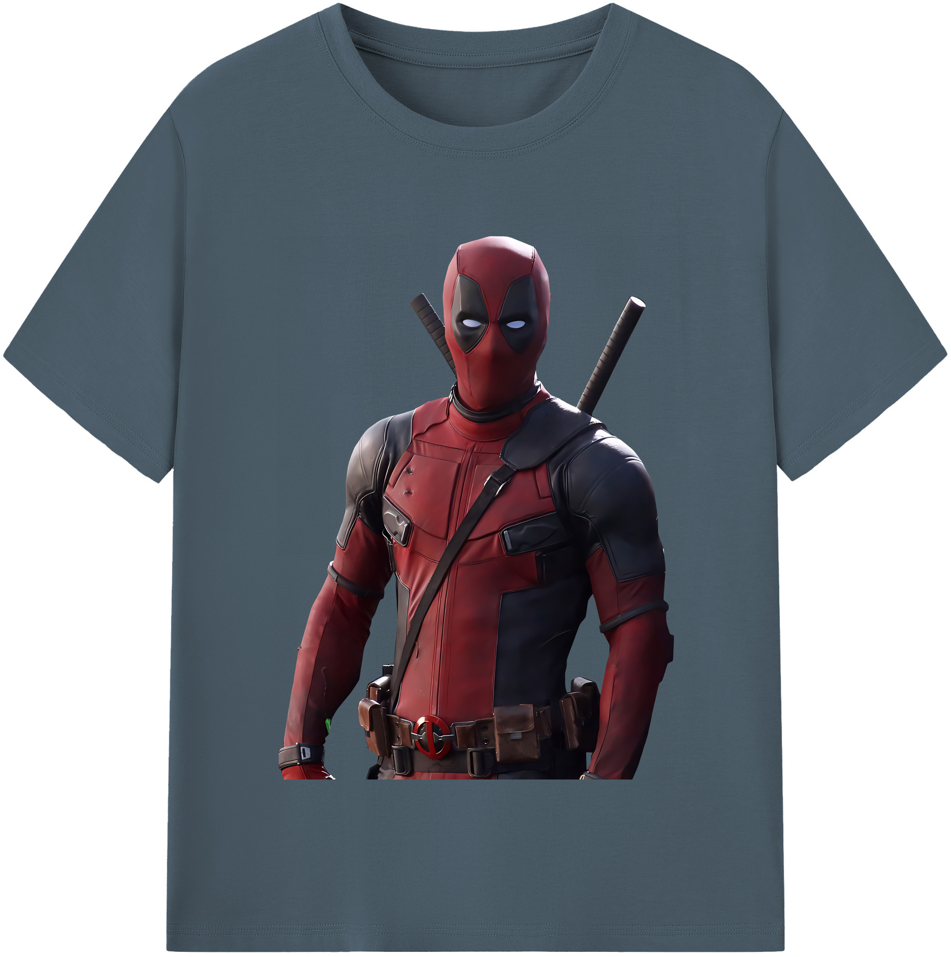 （画像用） Deadpool デッドプール 綿100％半袖Tシャツ（フロントプリント）